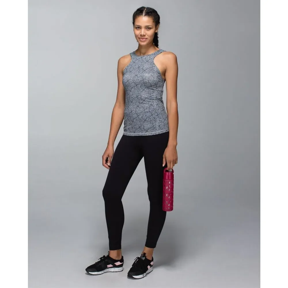 Lululemon Front Racer II In Plush Petal Black Ghost Size 6